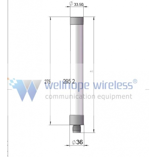  LTE 4g fibra de vidrio 4dbi antena 